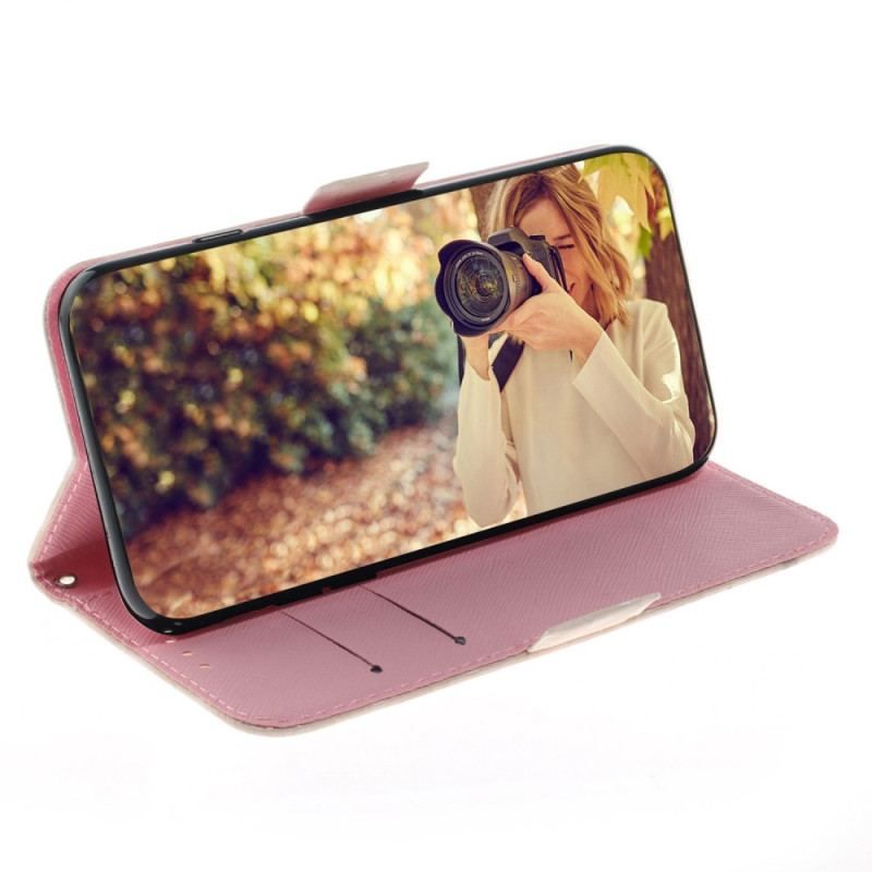 Flip Cover Oppo Reno 8 Templer Med Snor