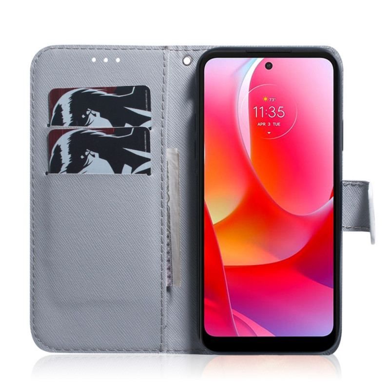 Flip Cover Realme 9i Hvid Tiger