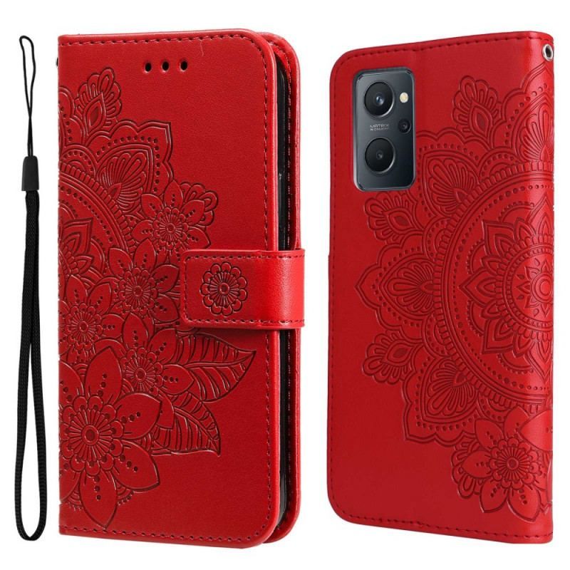 Flip Cover Realme 9i Mandala Blomster