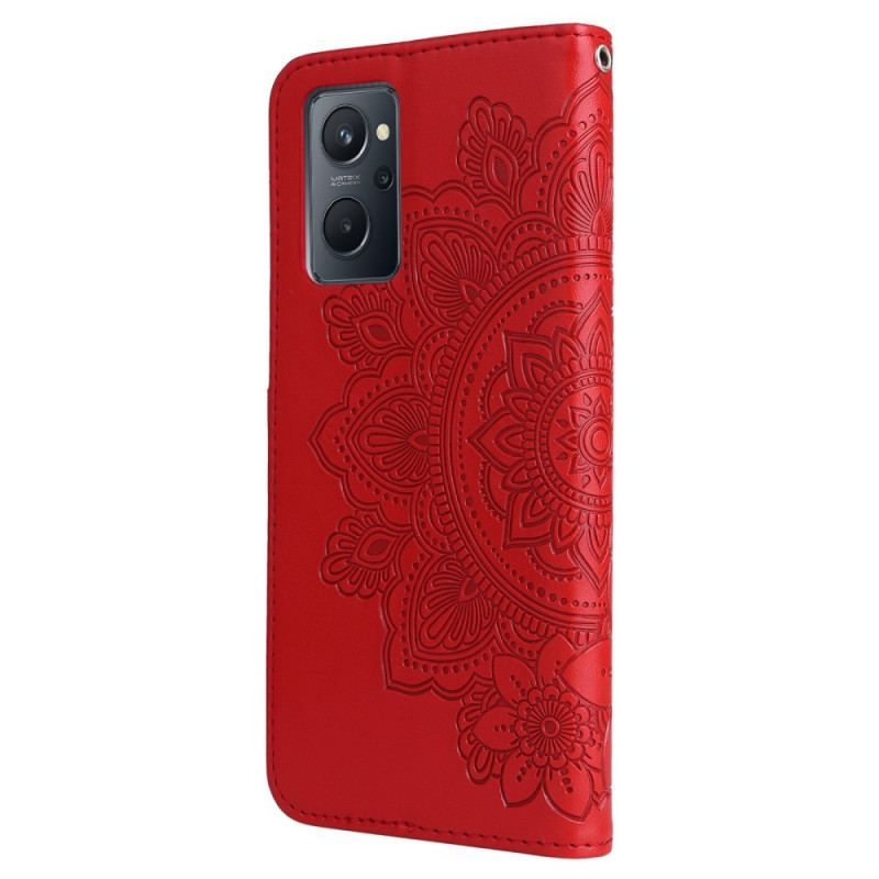 Flip Cover Realme 9i Mandala Blomster