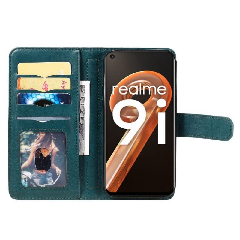 Flip Cover Realme 9i Multifunktions Business Wallet