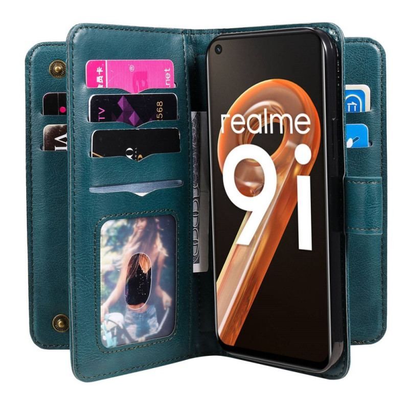 Flip Cover Realme 9i Multifunktions Business Wallet