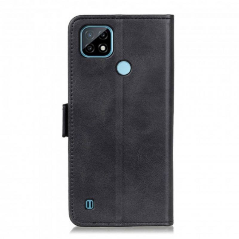 Flip Cover Realme C21 Læder Cover Dobbelt Klap