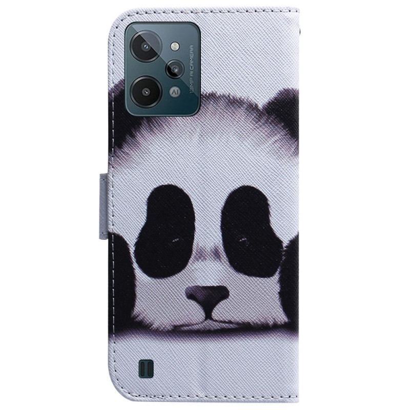 Flip Cover Realme C31 Sød Panda