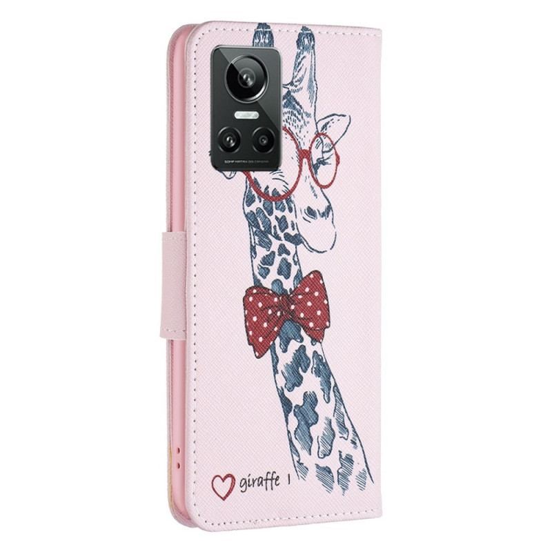 Flip Cover Realme GT Neo 3 Brainy Giraf