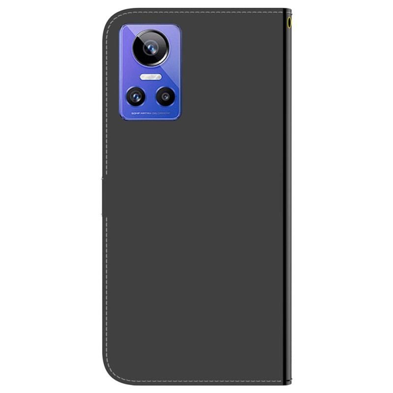 Flip Cover Realme GT Neo 3 Med Snor Remspejl