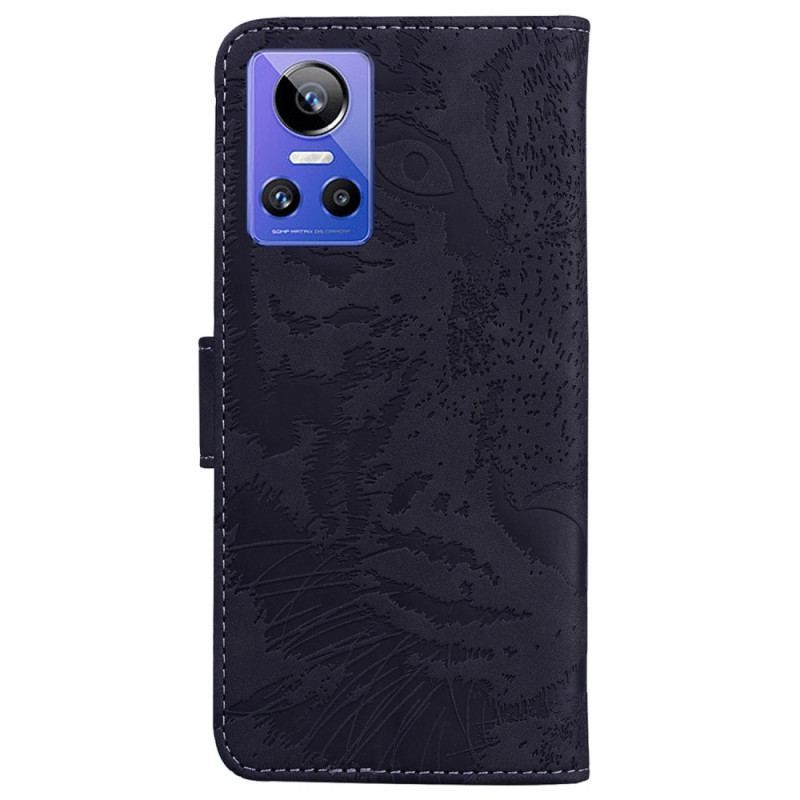 Flip Cover Realme GT Neo 3 Tiger Mønster