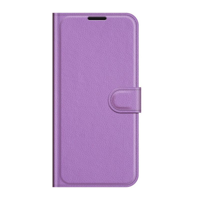 Flip Cover Realme GT Neo 3T / Neo 2 Klassisk Litchi-effekt