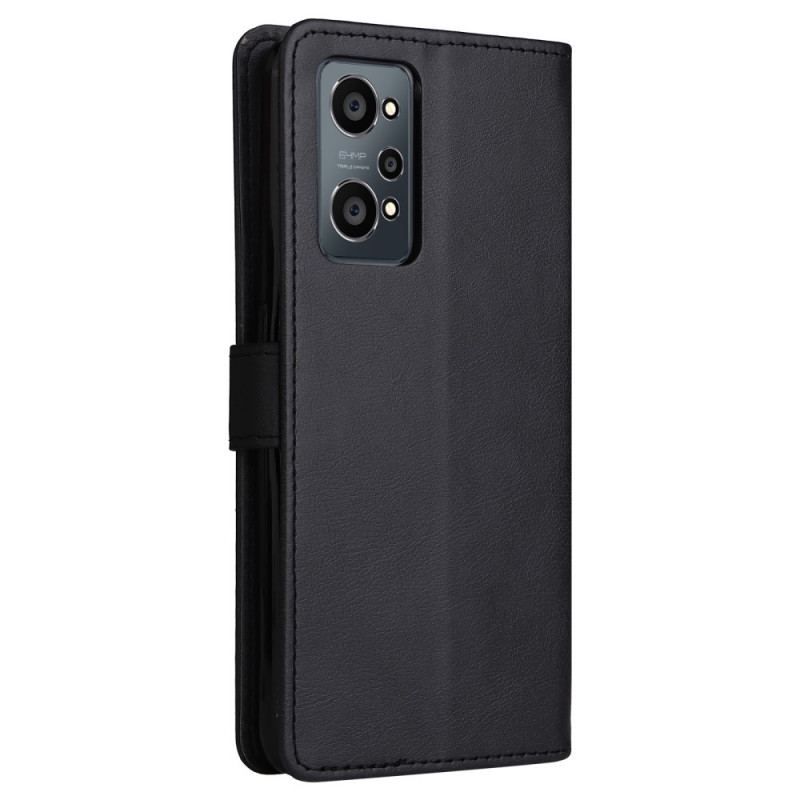 Flip Cover Realme GT Neo 3T / Neo 2 Med Snor Strappy Lædereffekt