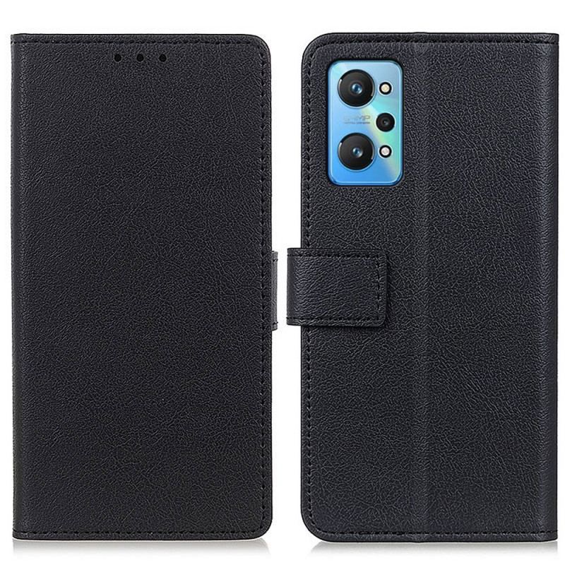 Flip Cover Realme GT Neo 3T / Neo 2 Premium Litchi Imiteret Læder