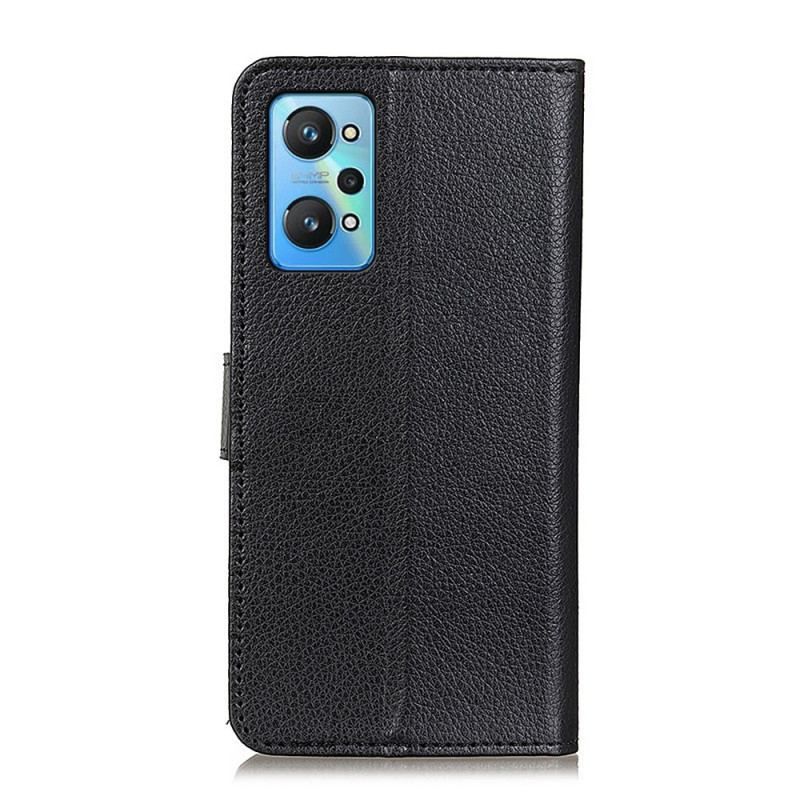 Flip Cover Realme GT Neo 3T / Neo 2 Traditionelt Litchi