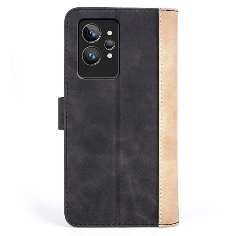 Flip Cover Realme GT2 Pro Grafisk Mønster