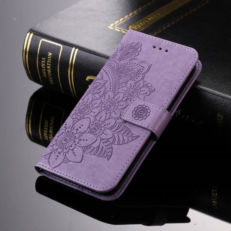 Flip Cover Realme GT2 Pro Med Snor Strappy Mandala