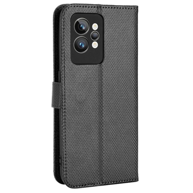 Flip Cover Realme GT2 Pro Med Snor Strappy Stil