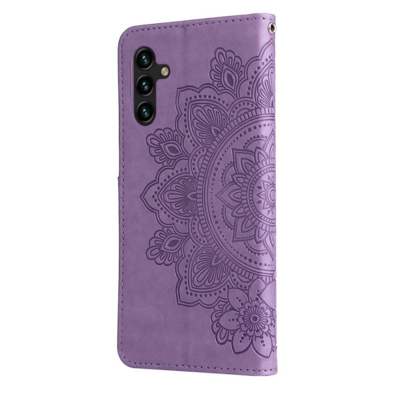 Flip Cover Samsung Galaxy A13 5G / A04s Blomster Mandala