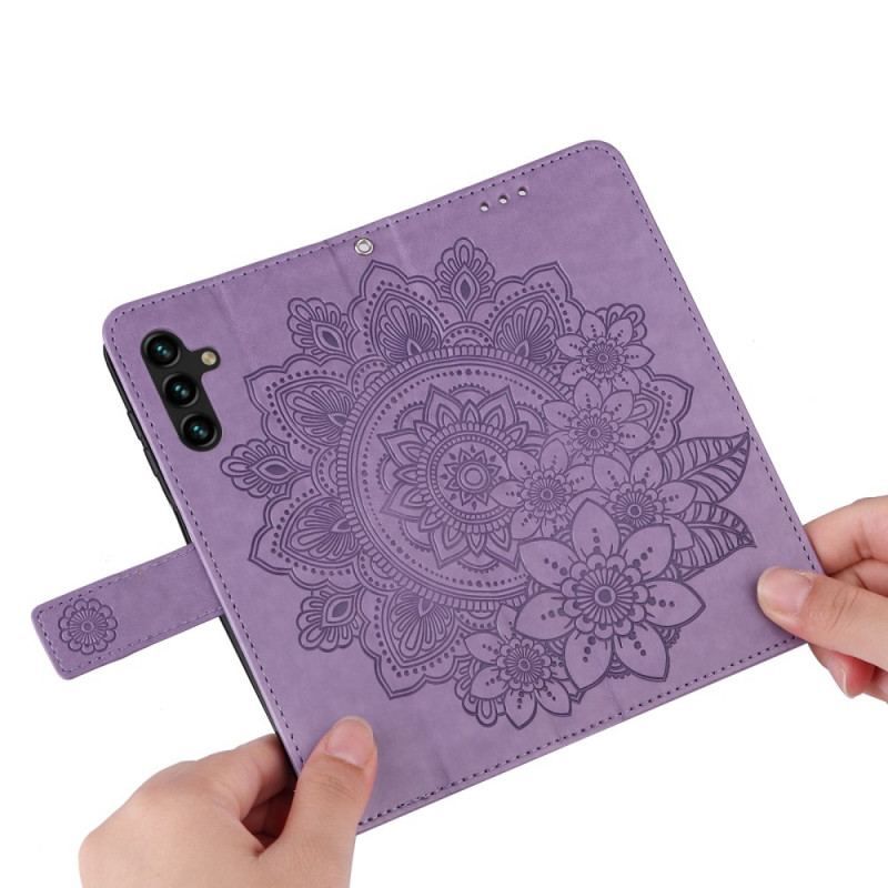 Flip Cover Samsung Galaxy A13 5G / A04s Blomster Mandala