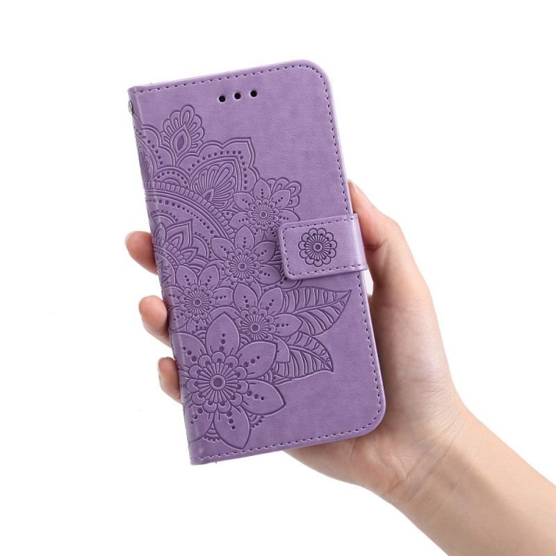 Flip Cover Samsung Galaxy A13 5G / A04s Blomster Mandala