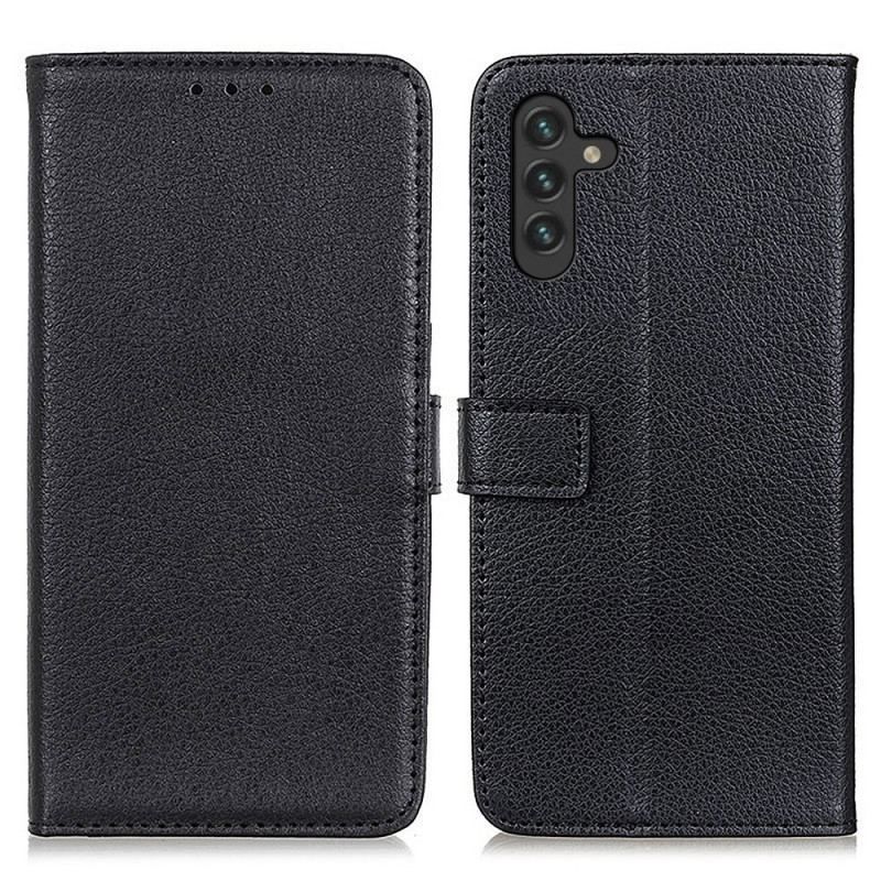 Flip Cover Samsung Galaxy A13 5G / A04s Premium Litchi Imiteret Læder