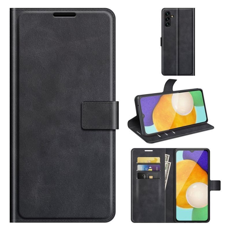 Flip Cover Samsung Galaxy A13 5G / A04s Slank Imiteret Læder