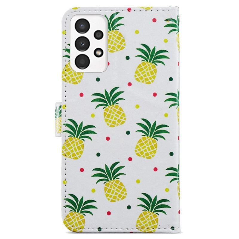 Flip Cover Samsung Galaxy A13 Flere Ananas