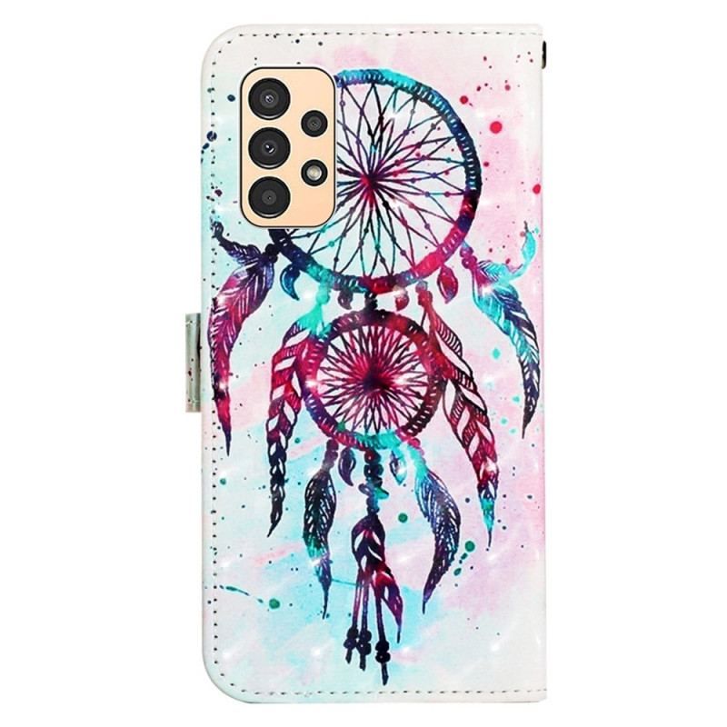 Flip Cover Samsung Galaxy A13 Med Snor Strap Dream Catcher