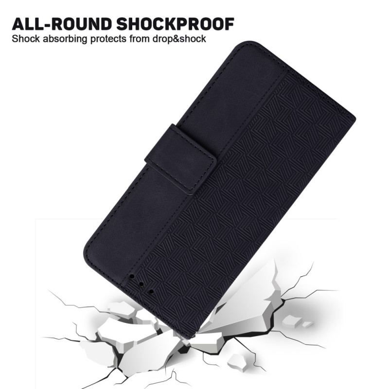 Flip Cover Samsung Galaxy A13 Med Snor Strappy Mønster