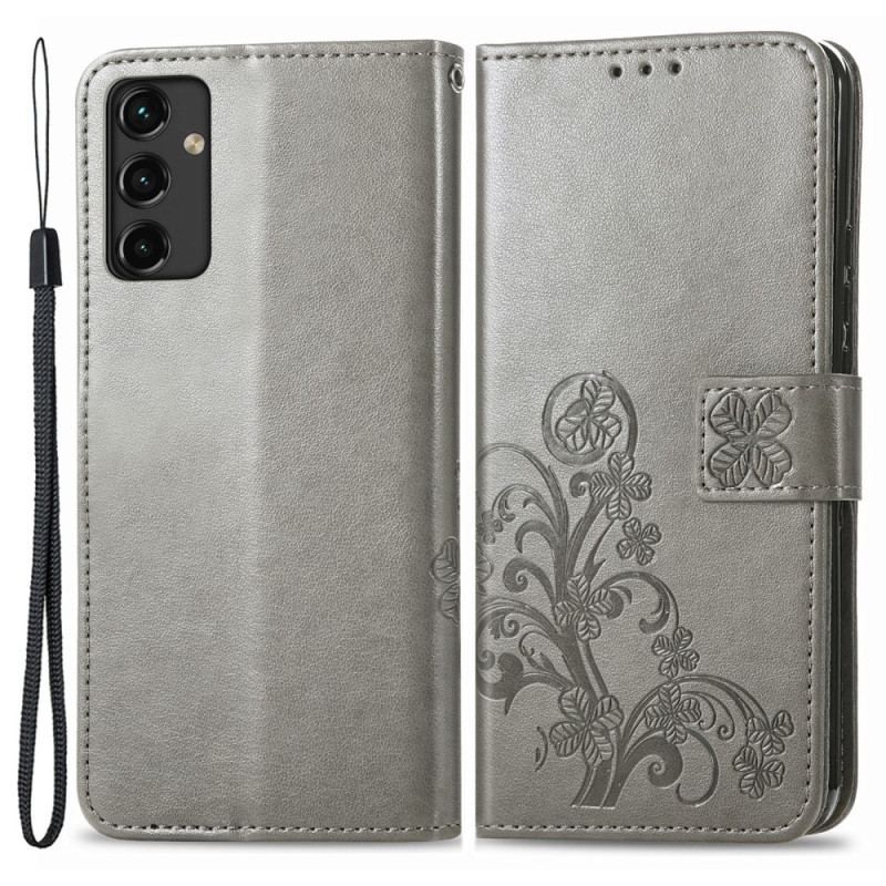 Flip Cover Samsung Galaxy A14 / A14 5G Abstrakte Blomster