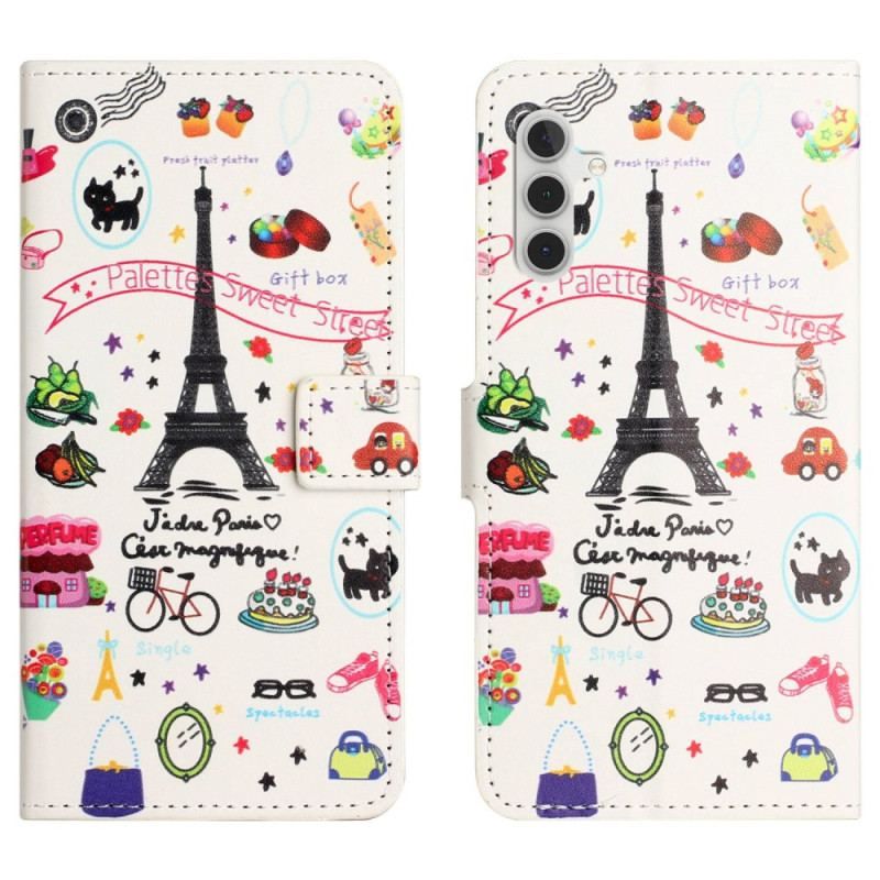 Flip Cover Samsung Galaxy A14 / A14 5G Jeg Elsker Paris