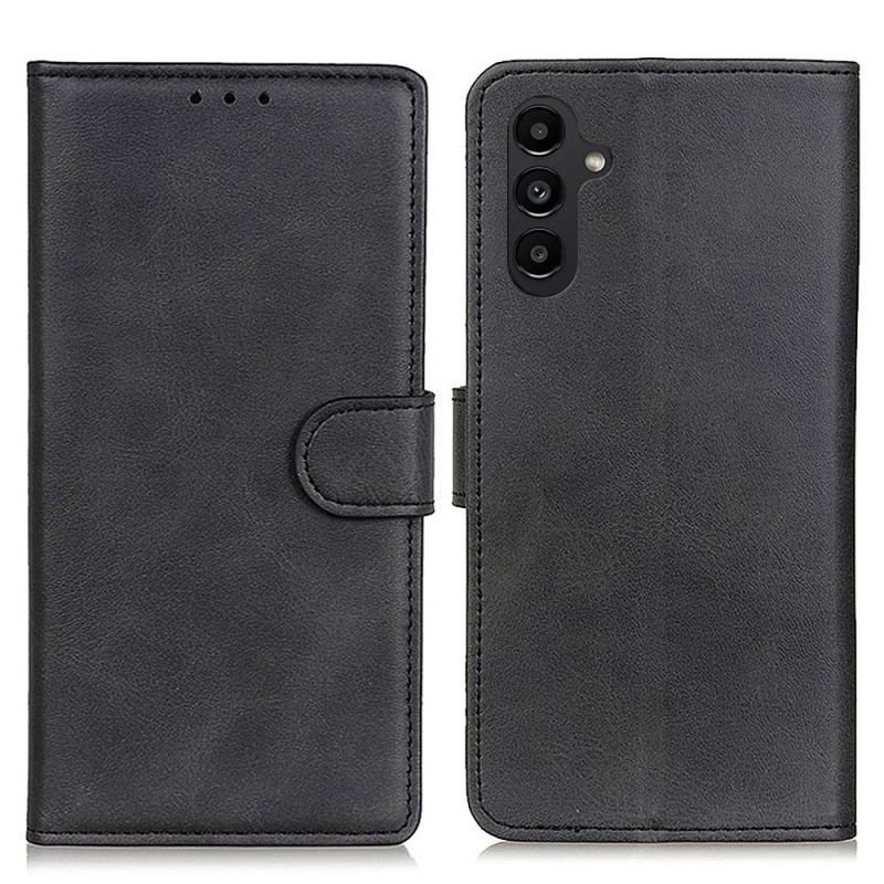 Flip Cover Samsung Galaxy A14 / A14 5G Mat Imiteret Læder