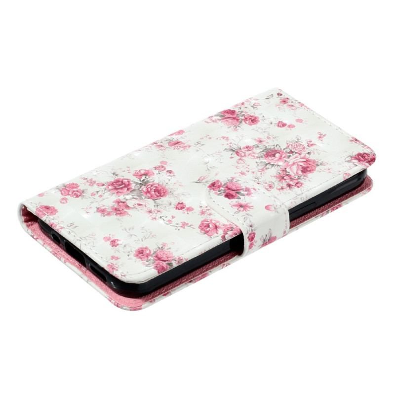 Flip Cover Samsung Galaxy A14 / A14 5G Med Snor Rem Liberty Flowers