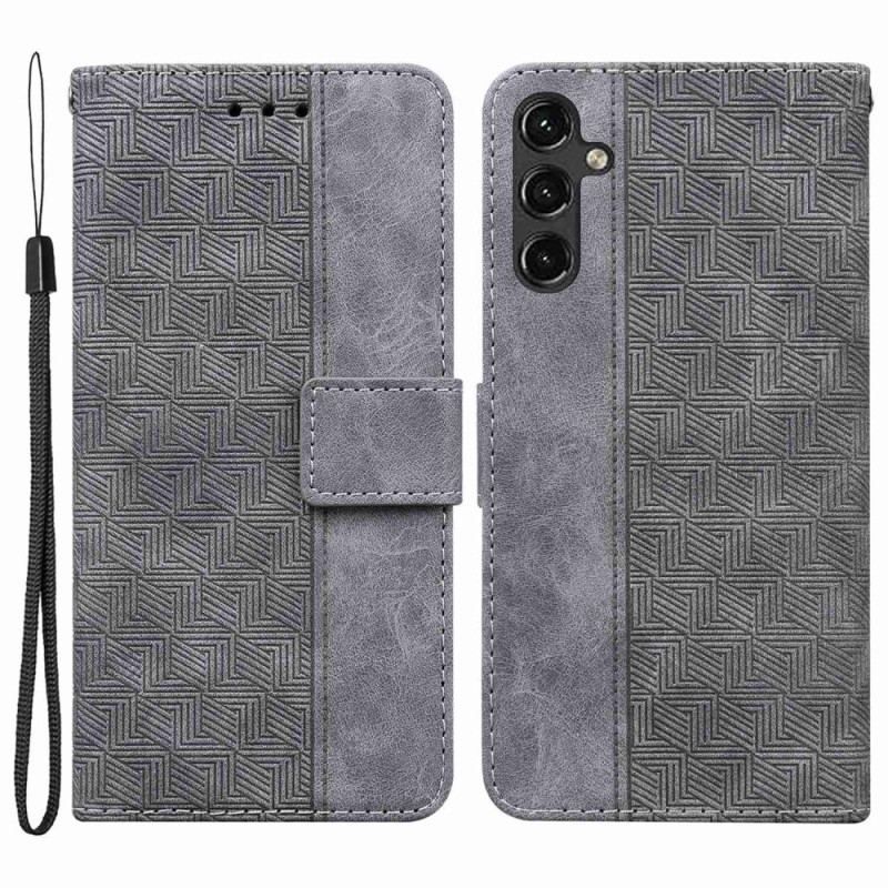 Flip Cover Samsung Galaxy A14 / A14 5G Med Snor Strappy Mønster