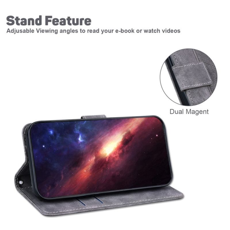 Flip Cover Samsung Galaxy A14 / A14 5G Med Snor Strappy Mønster