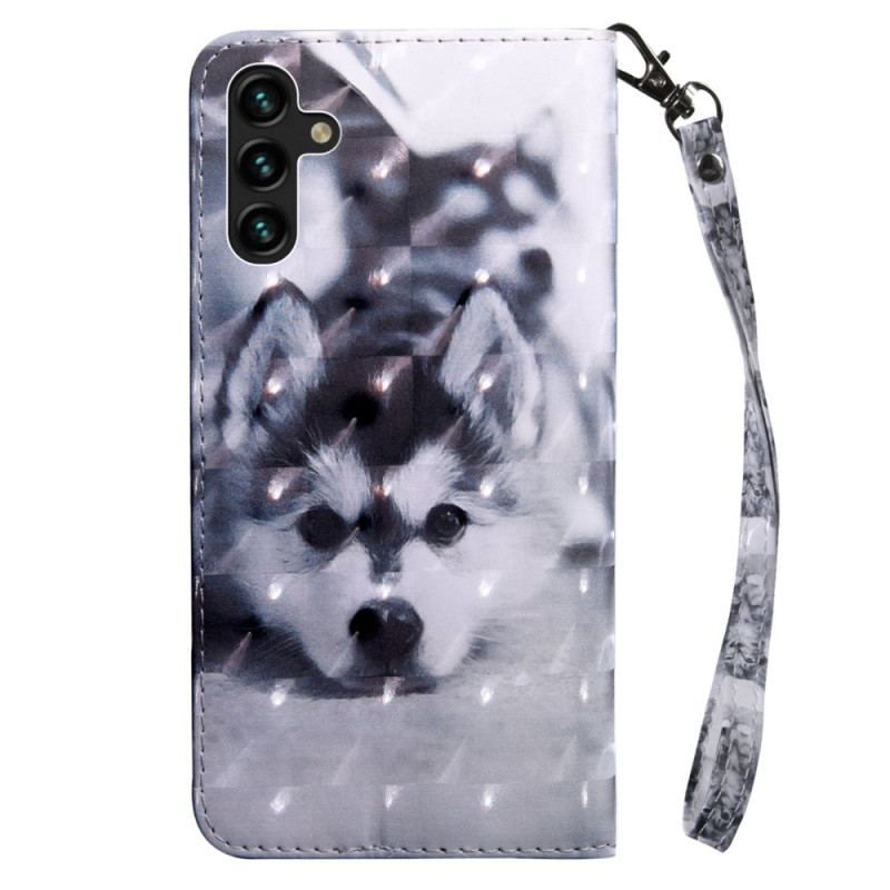 Flip Cover Samsung Galaxy A14 / A14 5G Med Snor Thong Husky