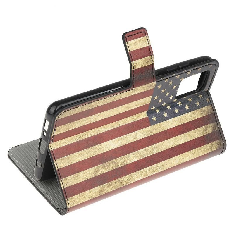 Flip Cover Samsung Galaxy A52 4G / A52 5G / A52s 5G Amerikansk Flag