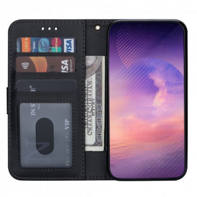 Flip Cover Samsung Galaxy A52 4G / A52 5G / A52s 5G Lædereffekt Møntpung