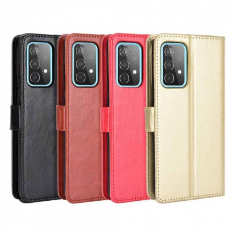 Flip Cover Samsung Galaxy A52 4G / A52 5G / A52s 5G Prangende Kunstlæder