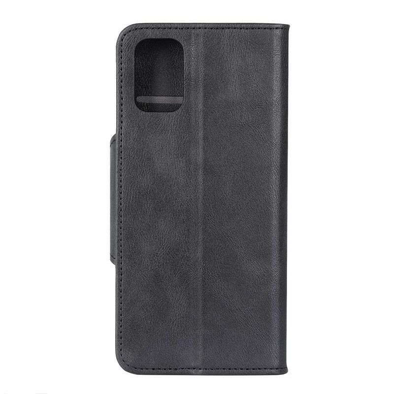 Flip Cover Samsung Galaxy A52 4G / A52 5G / A52s 5G Vintage Knap I Imiteret Læder