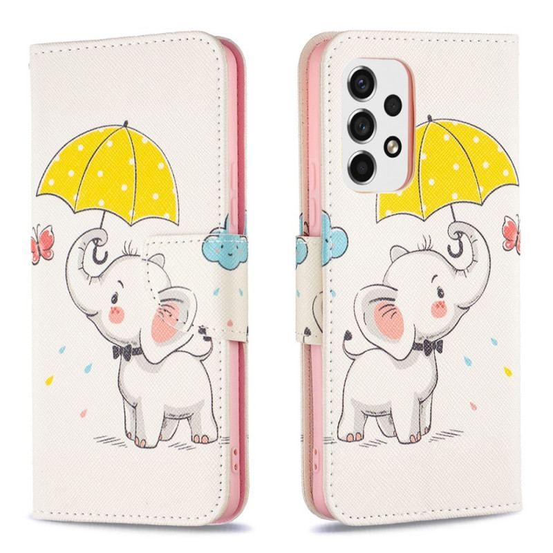 Flip Cover Samsung Galaxy A53 5G Baby Elefant