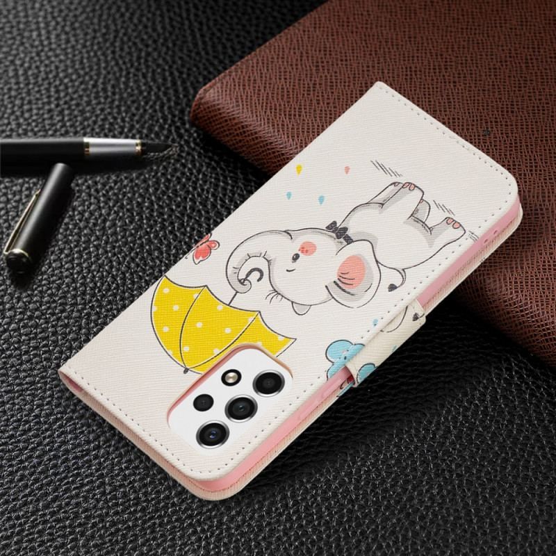 Flip Cover Samsung Galaxy A53 5G Baby Elefant