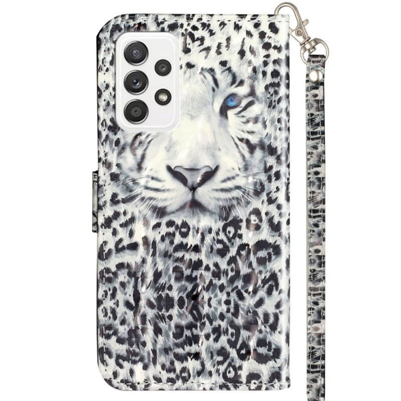 Flip Cover Samsung Galaxy A53 5G Med Snor Thong Tiger