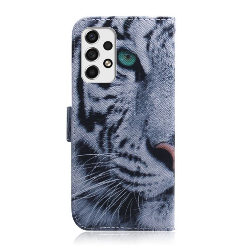 Flip Cover Samsung Galaxy A53 5G Tiger Ansigt