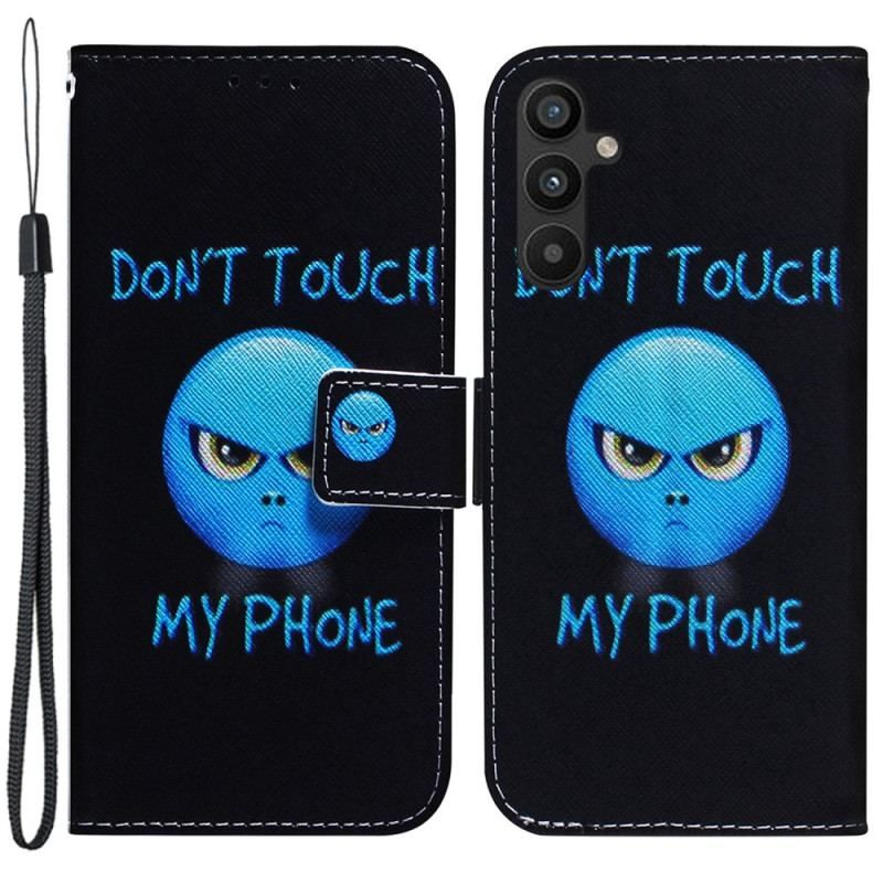 Flip Cover Samsung Galaxy A54 5G Emoji Rør Ikke Ved Min Telefon