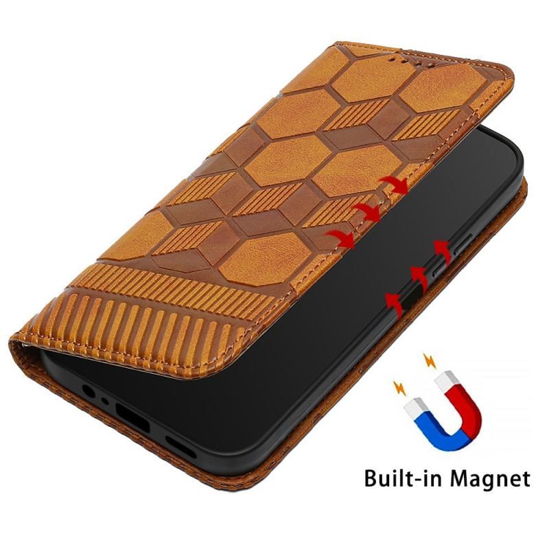 Flip Cover Samsung Galaxy A54 5G Fodboldbold Mønster