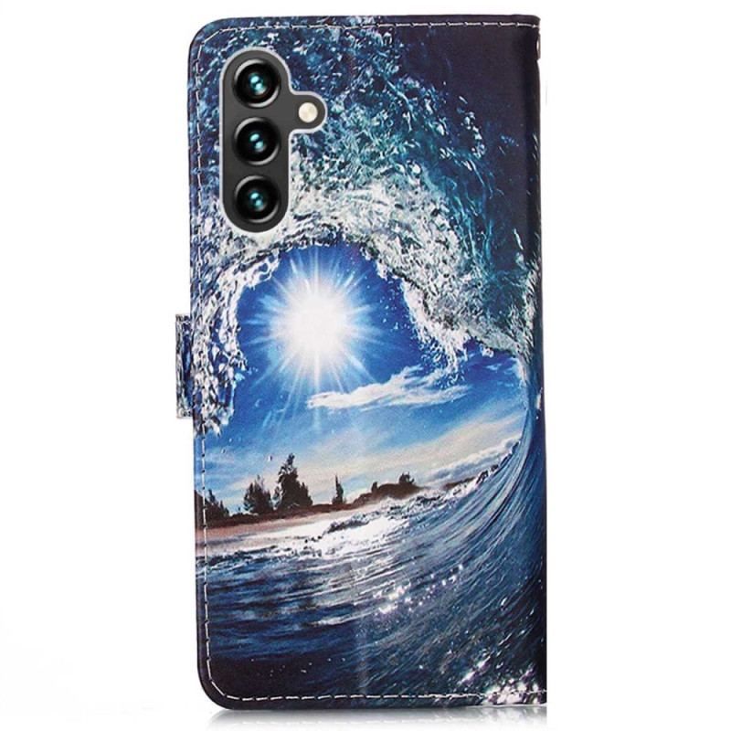 Flip Cover Samsung Galaxy A54 5G Med Snor Elsker Thong Wave