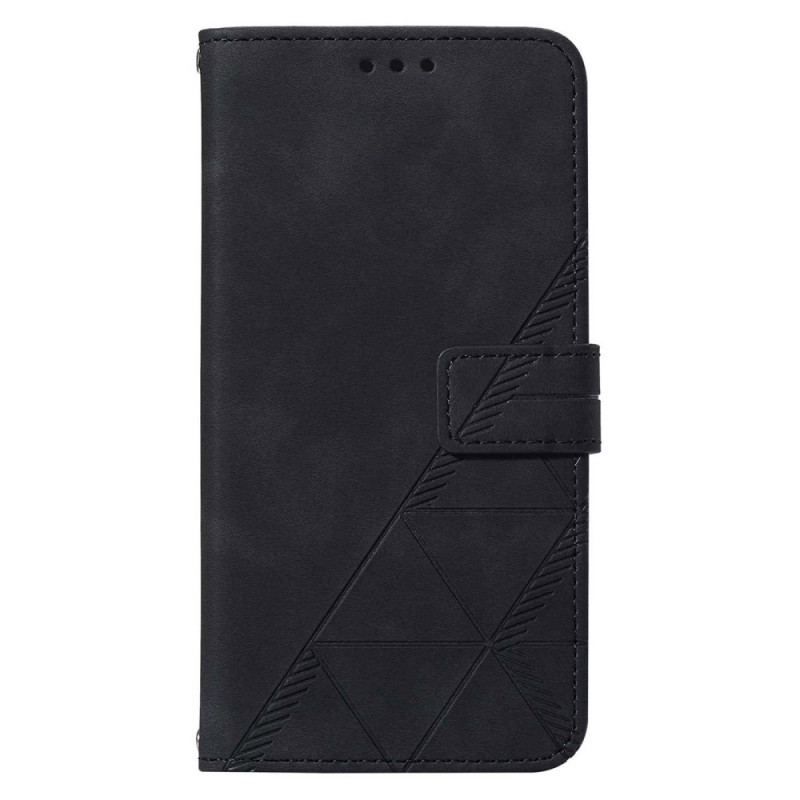 Flip Cover Samsung Galaxy A54 5G Med Snor Rem Trekanter