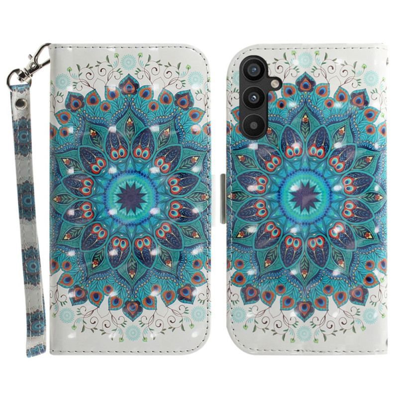 Flip Cover Samsung Galaxy A54 5G Med Snor Strappy Mandala