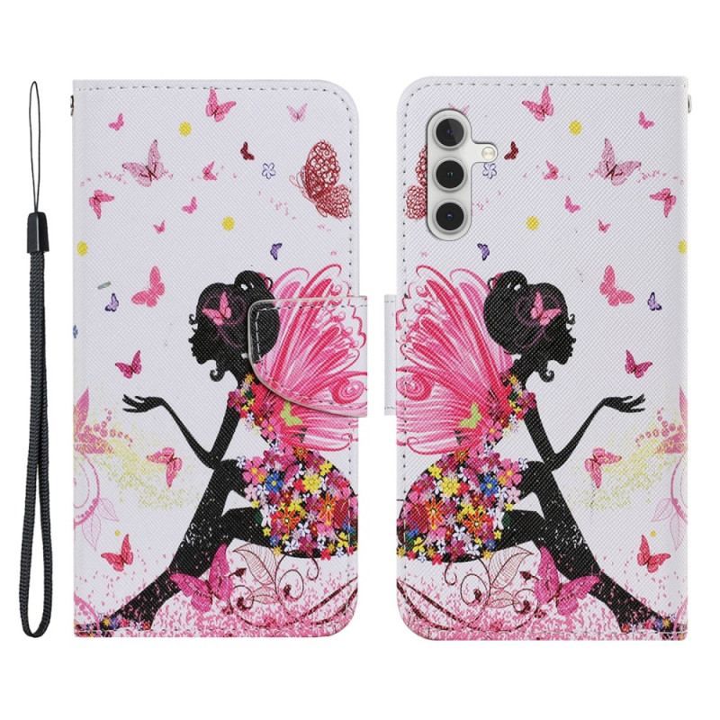 Flip Cover Samsung Galaxy A54 5G Med Snor Thong Fairy