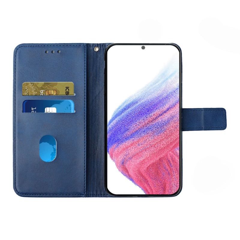 Flip Cover Samsung Galaxy A54 5G Stil Læder Linjer