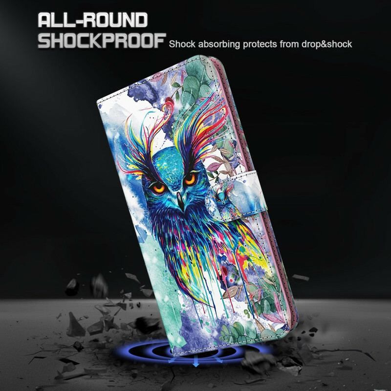 Flip Cover Samsung Galaxy M12 / A12 Akvarel Fugl