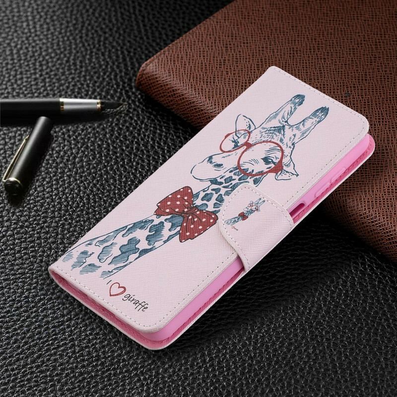 Flip Cover Samsung Galaxy M12 / A12 Brainy Giraf